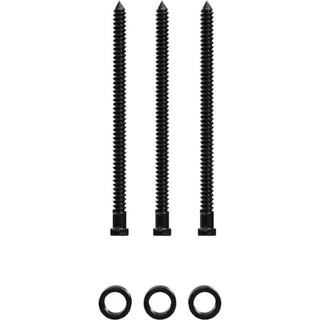 Ekena Millwork Barnfold 2-Door 1/2" Extension Kit, Black GB6007M2EBL